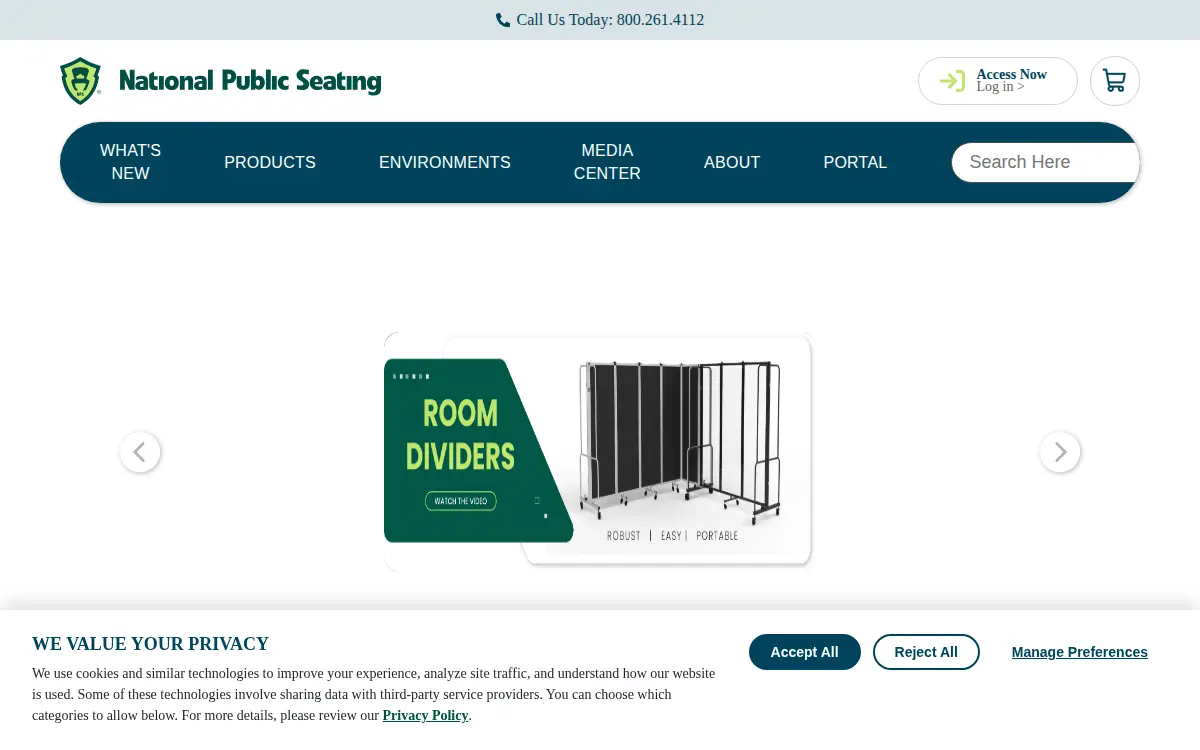 Homepage of Nps Public Furniture CORP