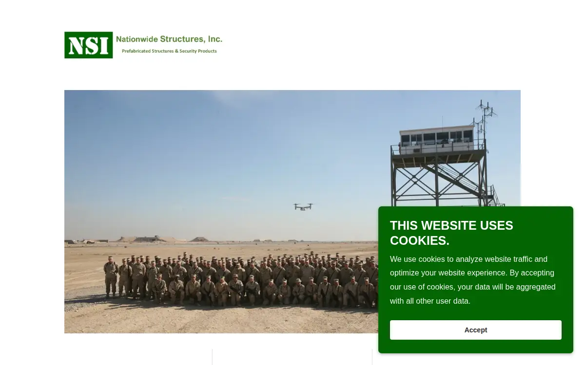 Homepage of Nationwide Structures, INC