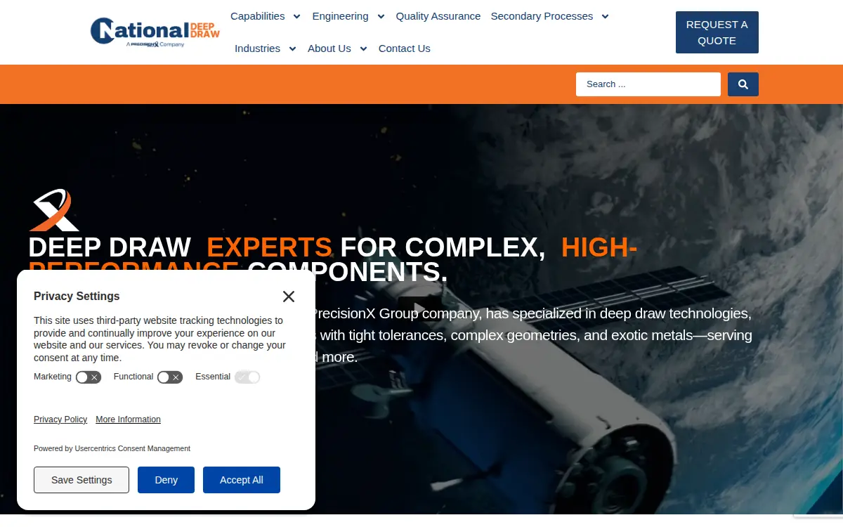 Homepage of National Manufacturing Co., LLC