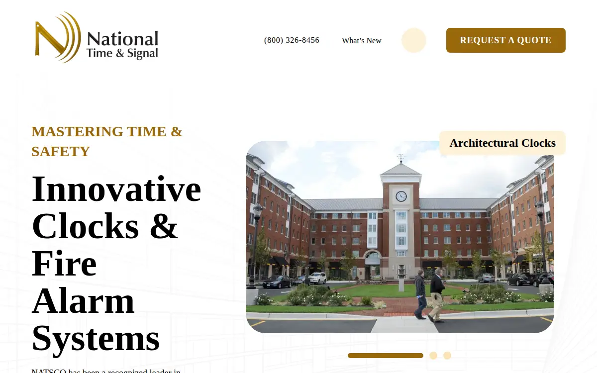 Homepage of National Time and Signal CORP