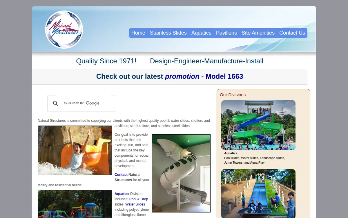 Homepage of Natural Structures INC