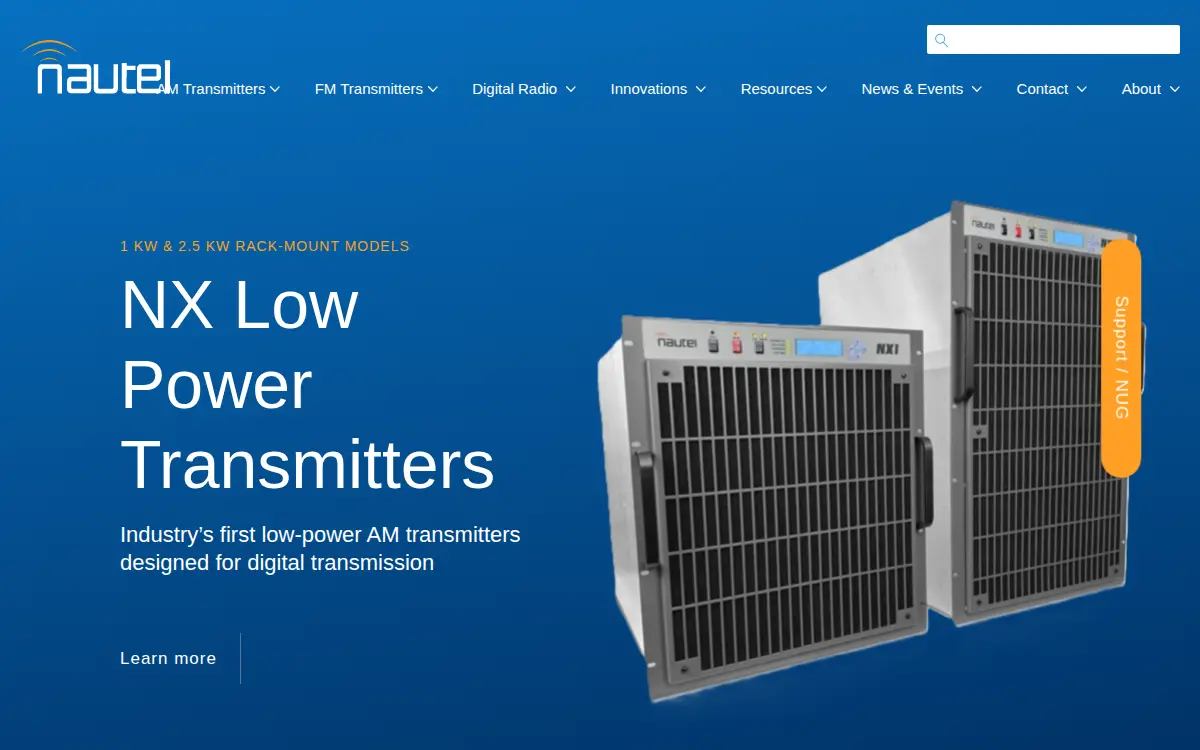 Homepage of Nautel Maine INC
