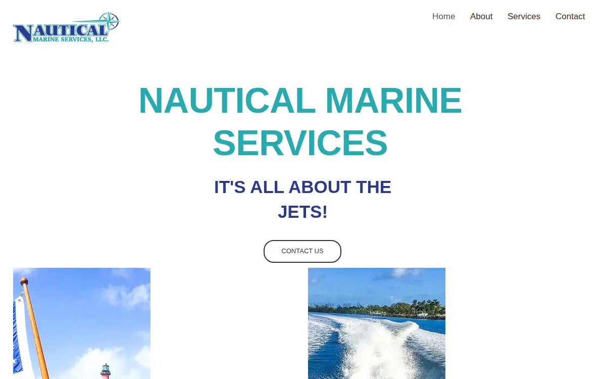 Homepage of Nautical Marine Services, LLC