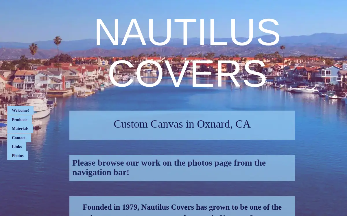 Homepage of Nautilus Covers