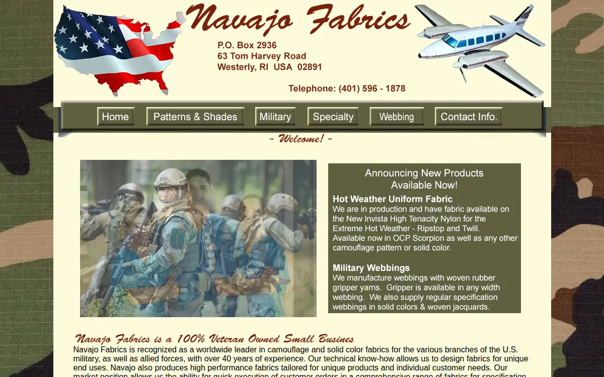 Homepage of Navajo Air LLC