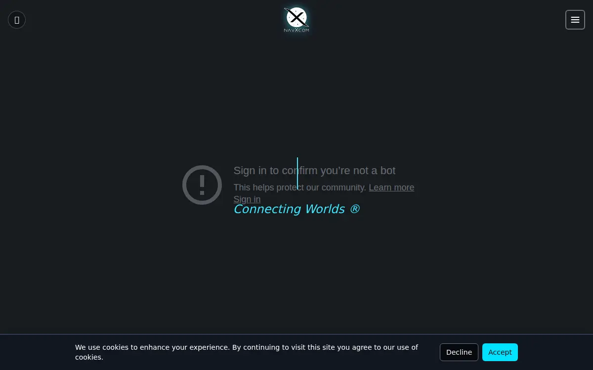 Homepage of Navxcom Corporation