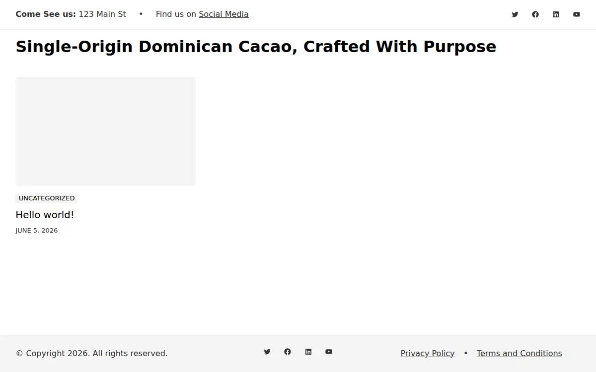 Homepage of Cacao and Beyond L.l.p.