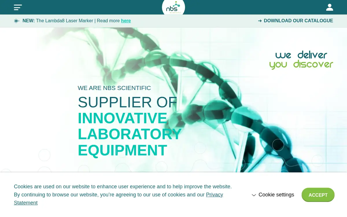 Homepage of Nbs Scientific LLC