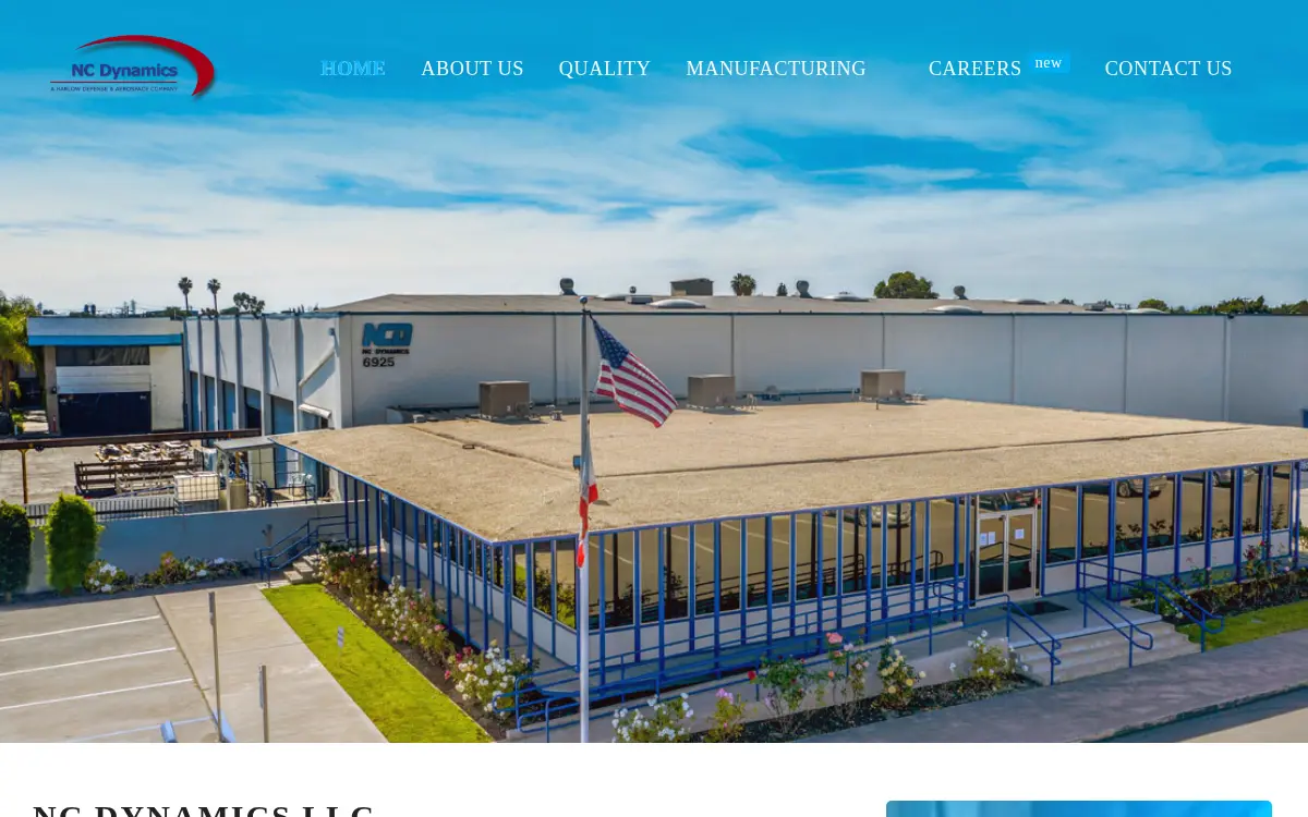 Homepage of Nc Dynamics LLC