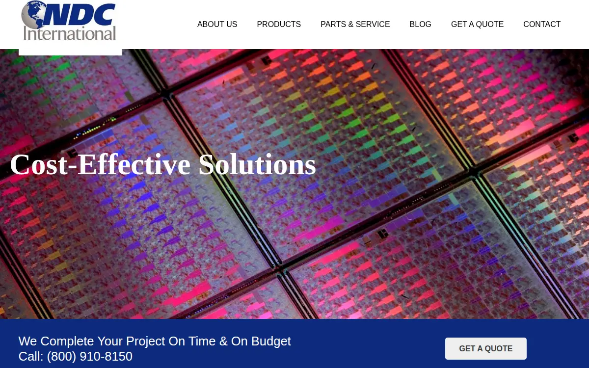 Homepage of Ndc International INC