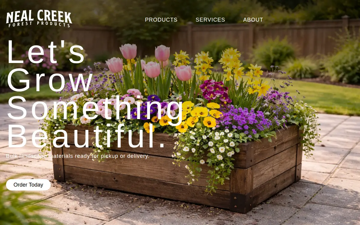 Homepage of Neal Creek Forest Products LLC