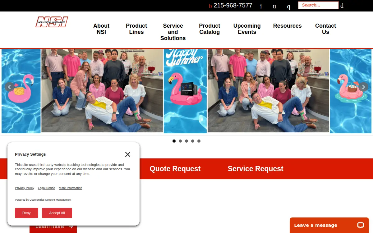 Homepage of Nsi Neal Systems, INC.