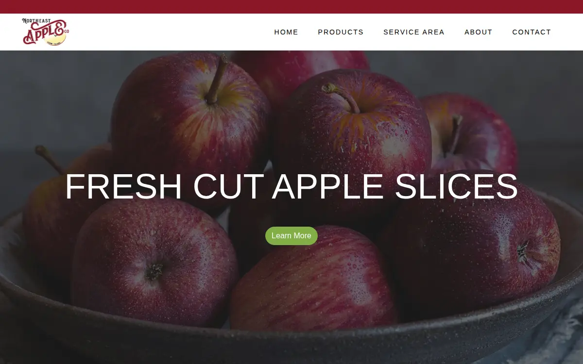 Homepage of Northeast Apple Co, INC