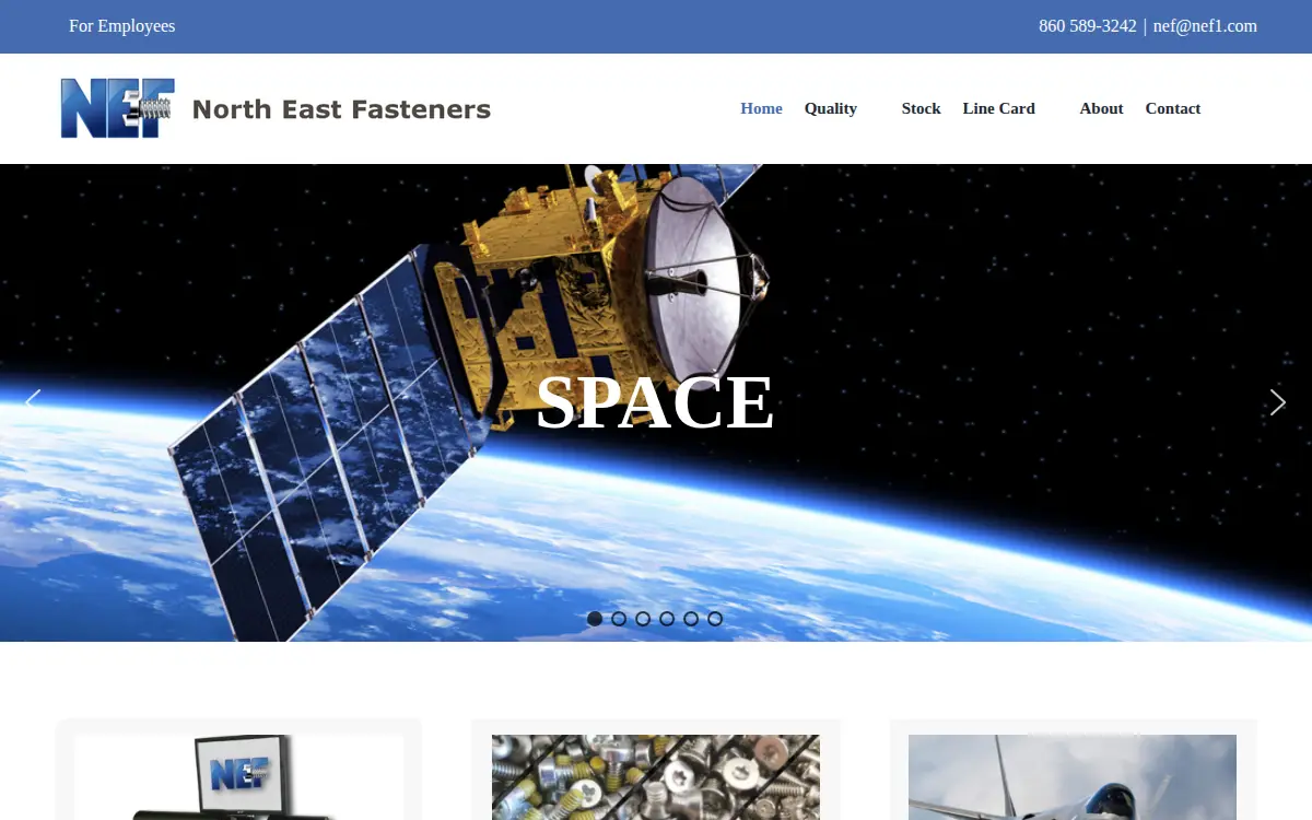 Homepage of North-east Fasteners CORP.