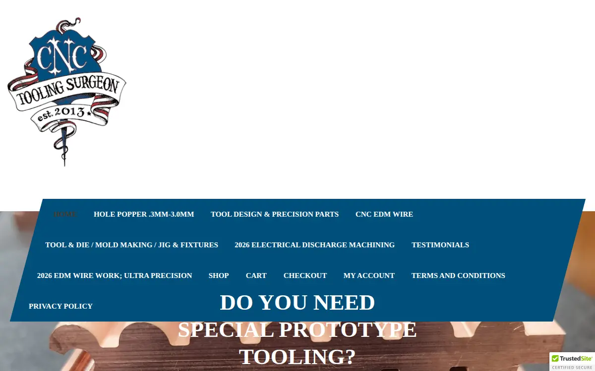 Homepage of Clifford Cnc Tooling Surgeon, LLC