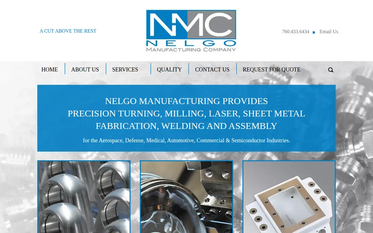 Homepage of Nelgo Industries INC