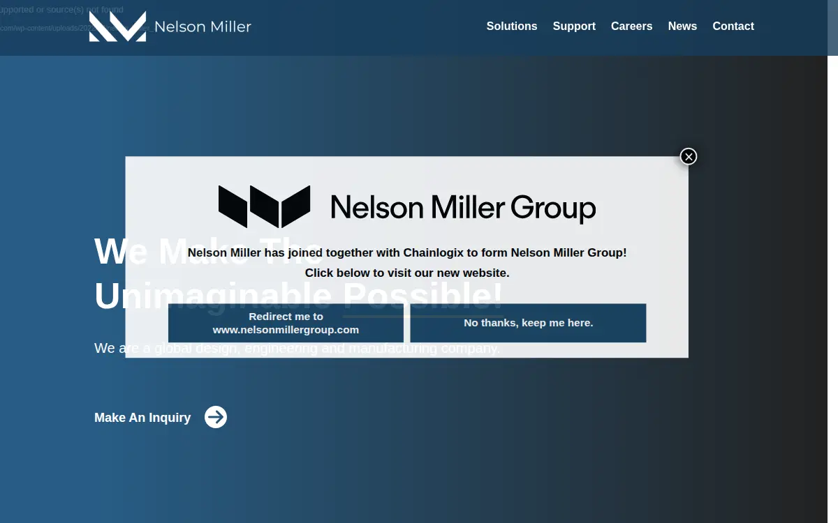 Homepage of Nelson Name Plate CO