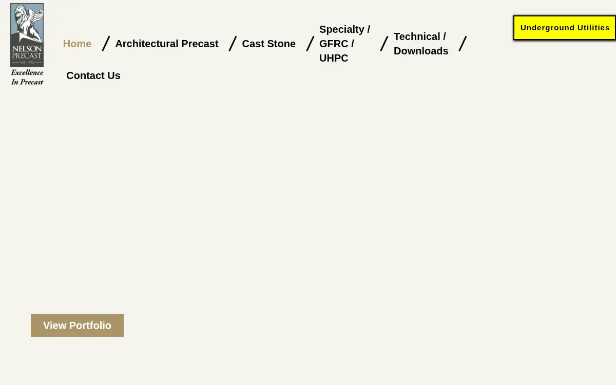 Homepage of Nelson Precast Products, LLC