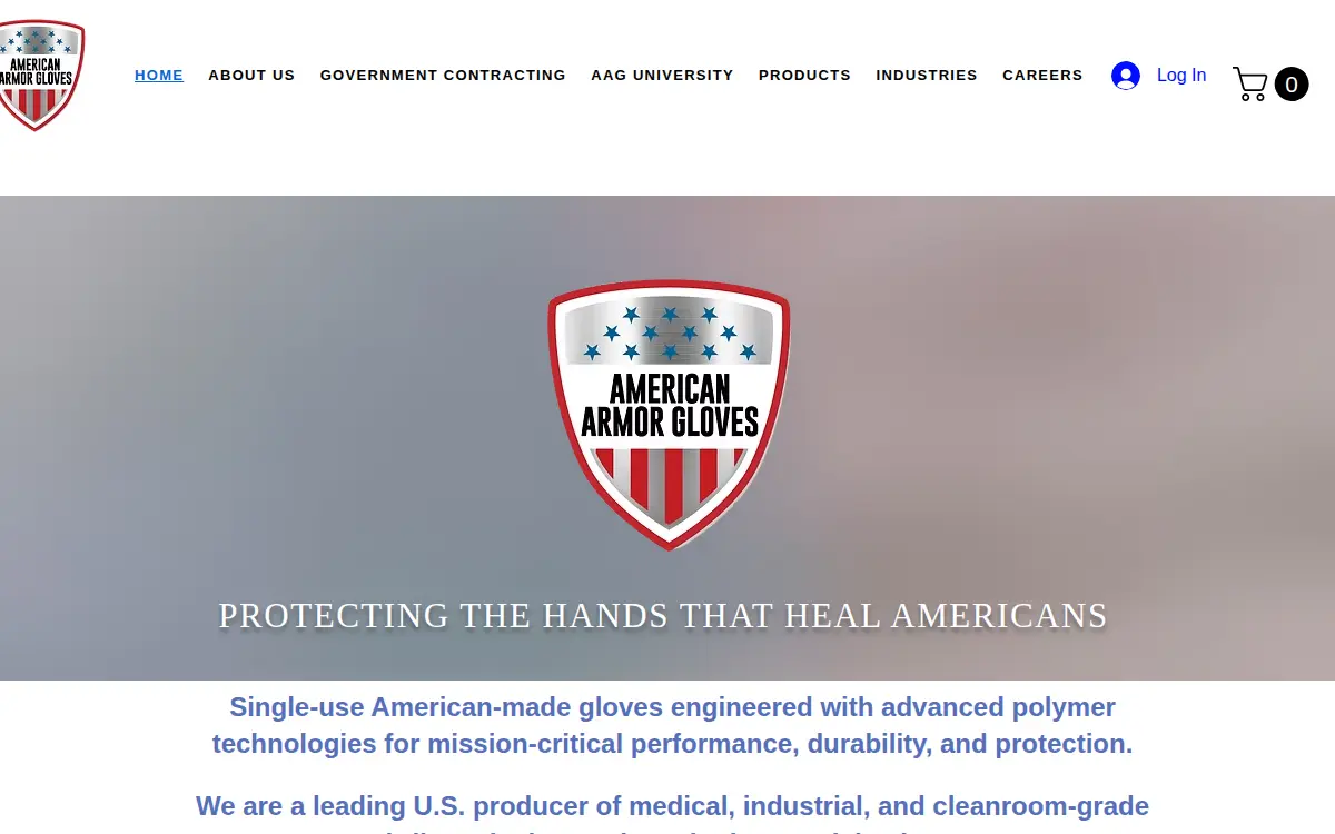 Homepage of Nephron Nitrile, LLC