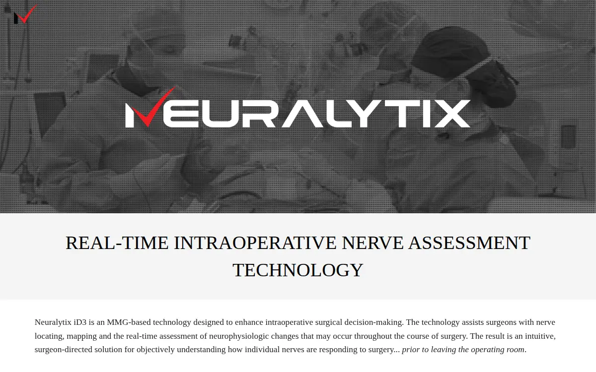 Homepage of Neuralytix, LLC