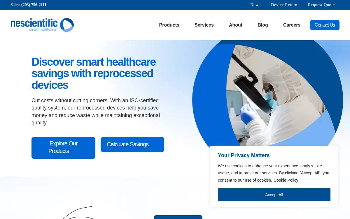 Homepage of Northeast Scientific, INC