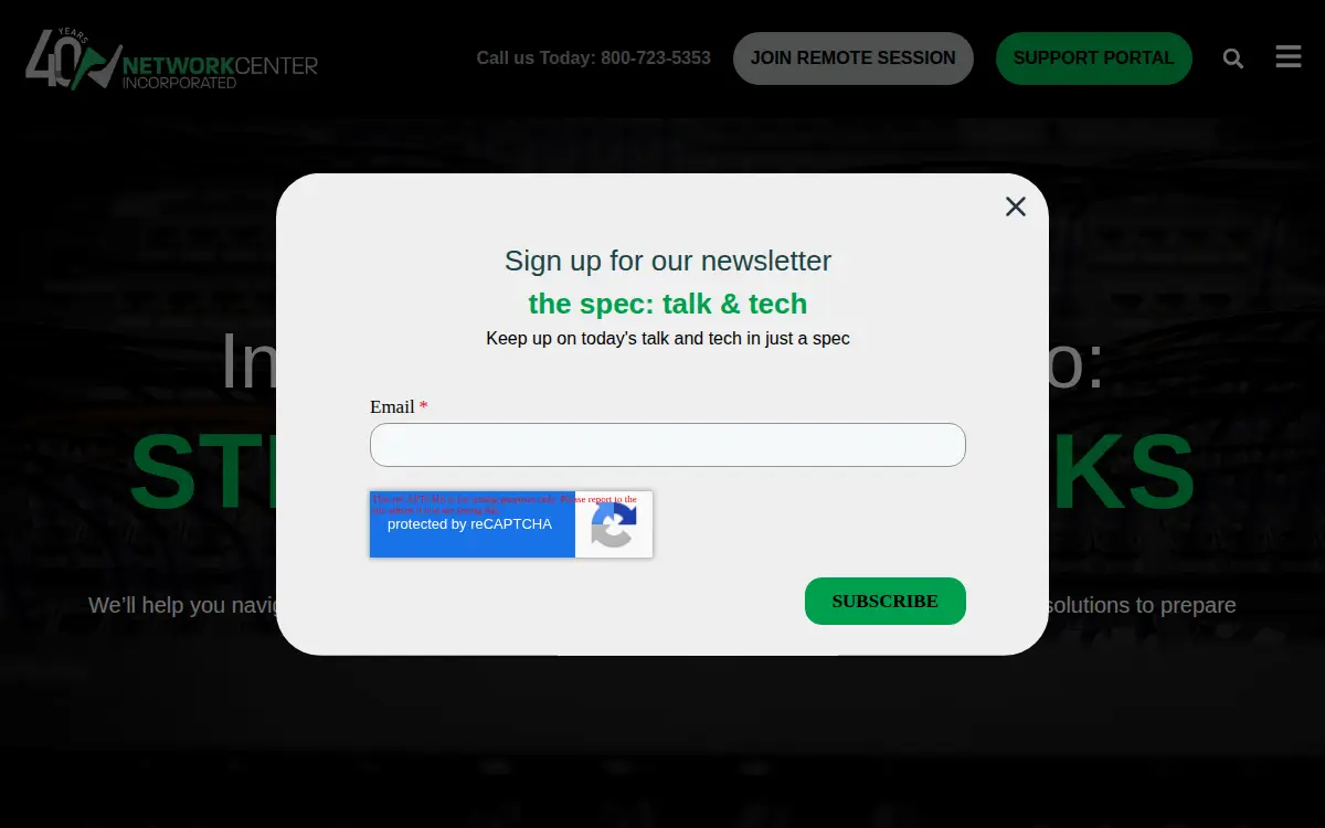Homepage of Network Center, INC