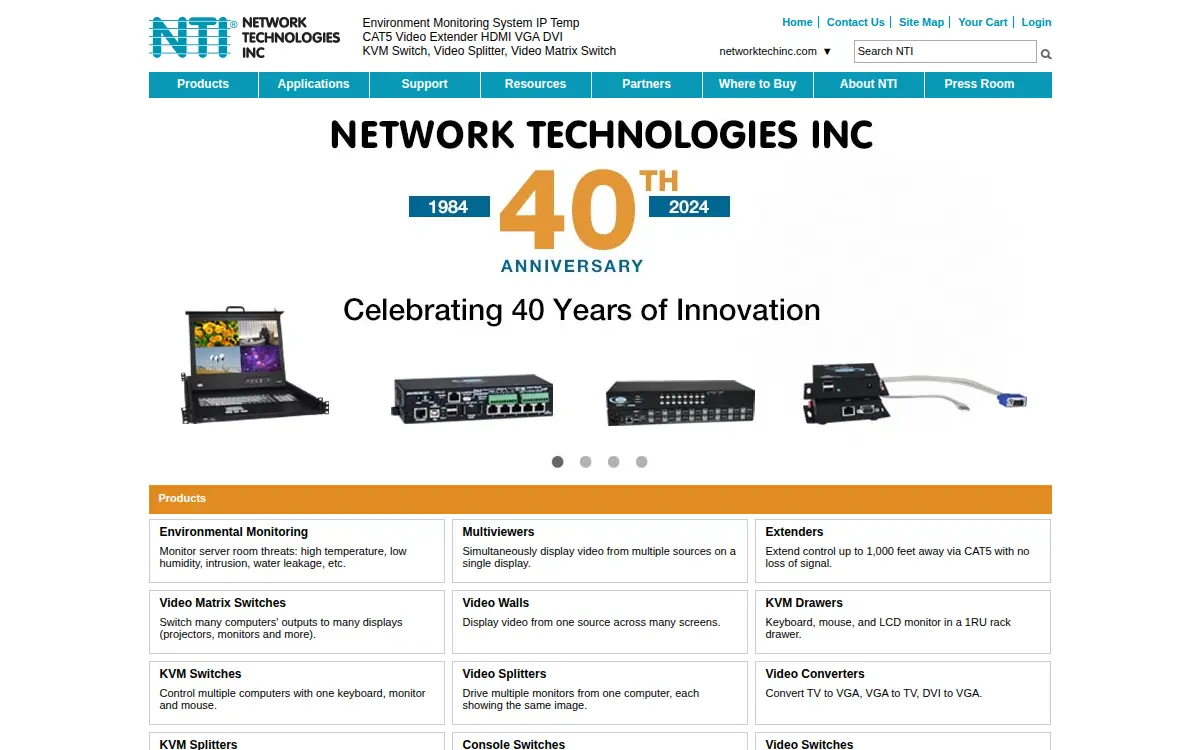 Homepage of Network Technologies INC