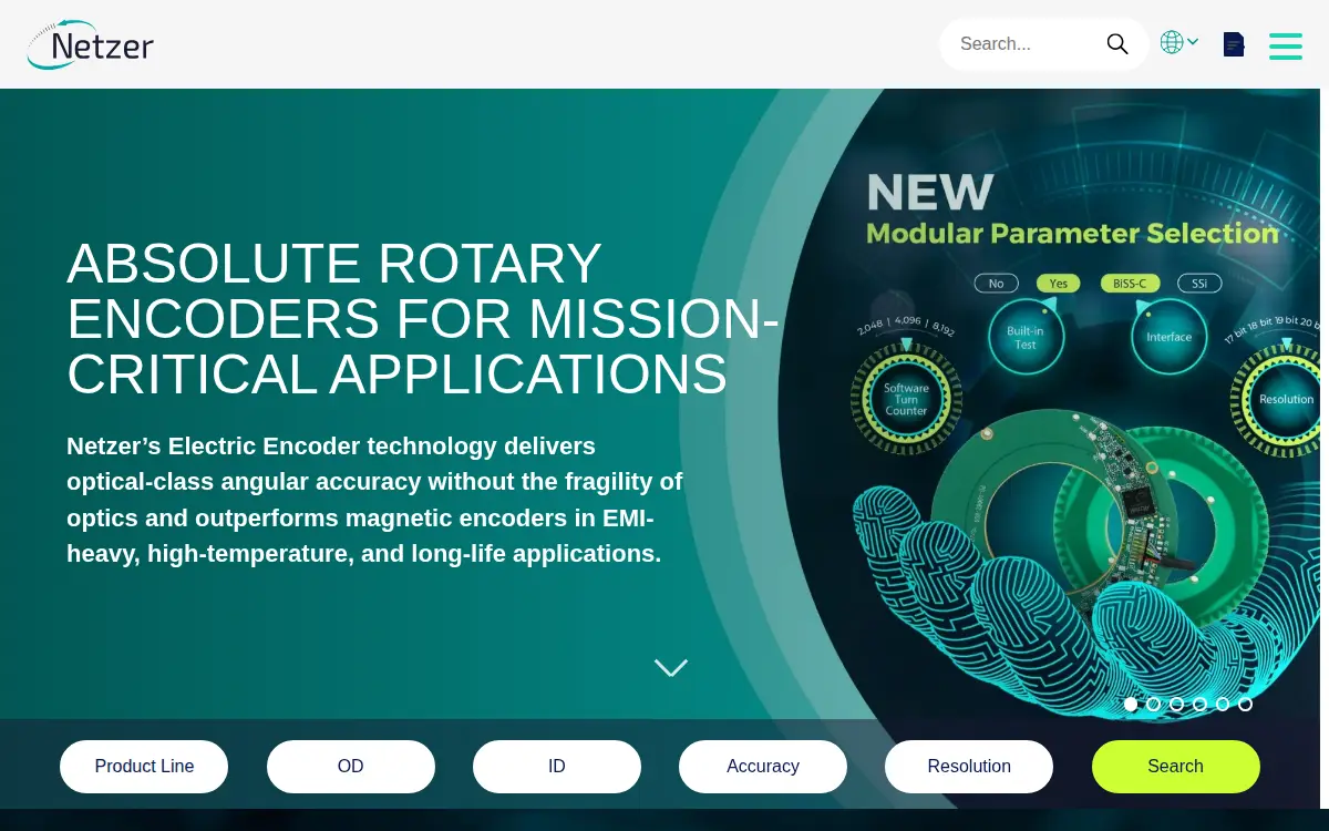 Homepage of Netzer Precision Position Sensors Usa, INC.