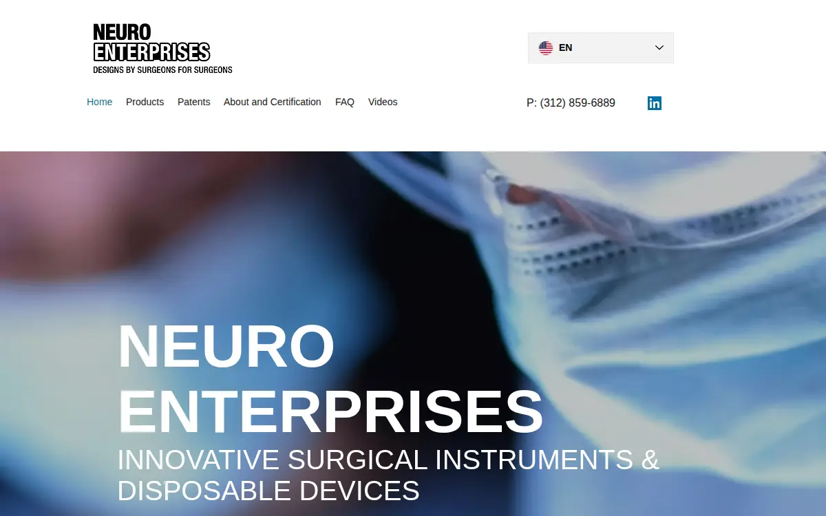 Homepage of Neuro Enterprises LLC