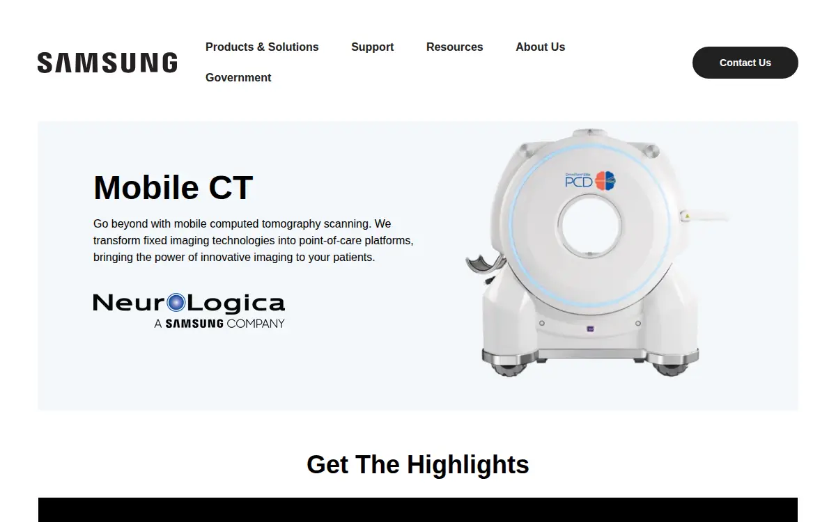 Homepage of Neurologica CORP.