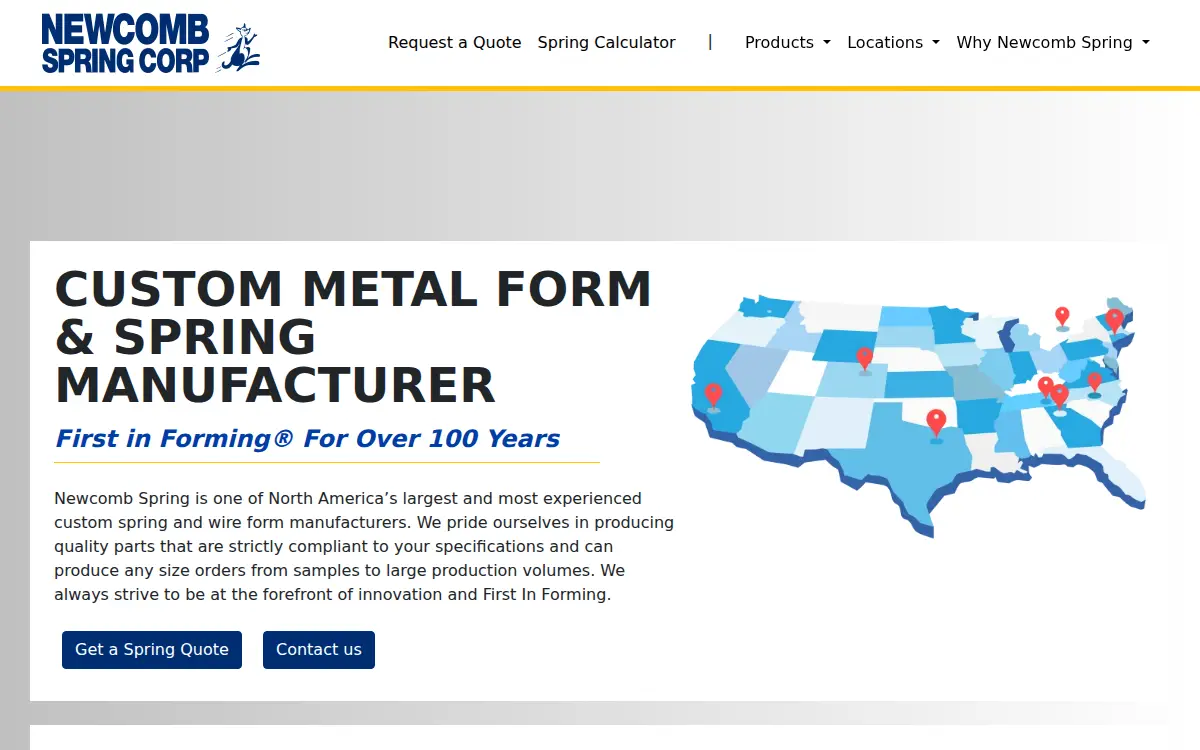 Homepage of Newcomb Spring CORP