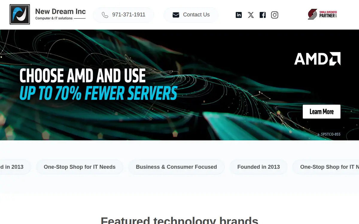 Homepage of New Dream INC