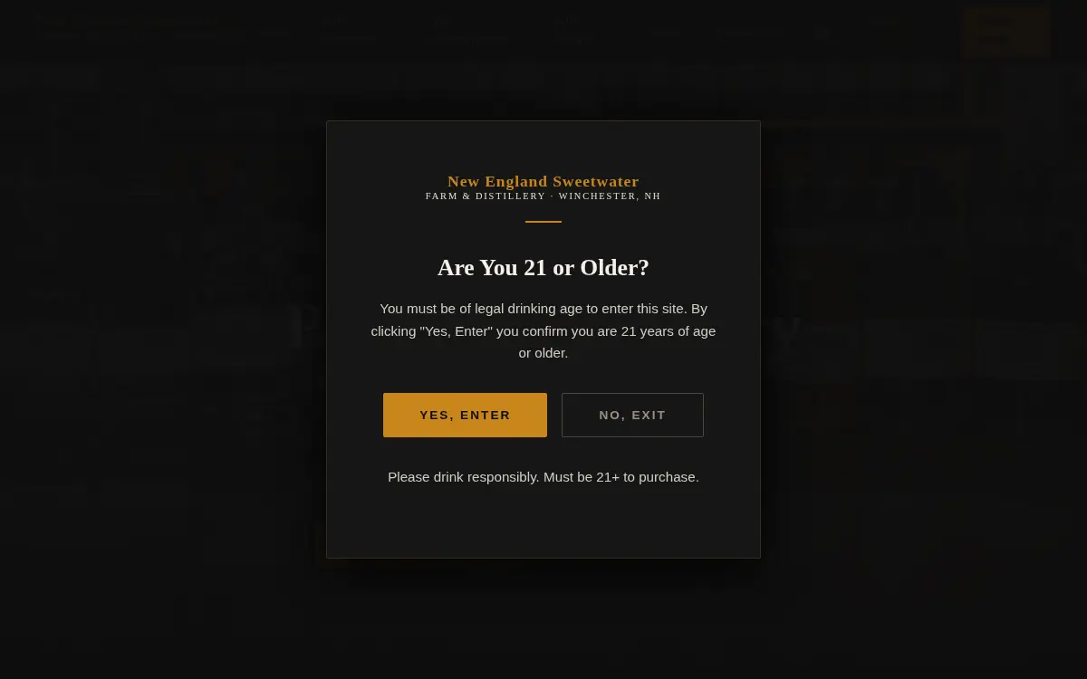 Homepage of New England Sweetwater Farm & Distillery
