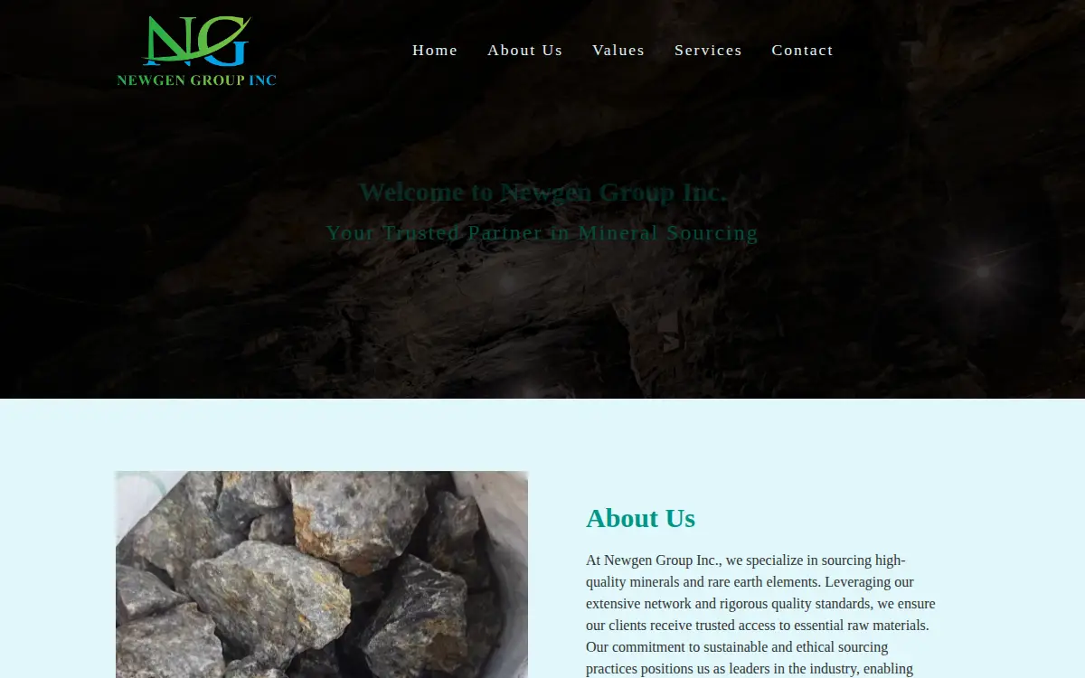 Homepage of Newgen Group INC.