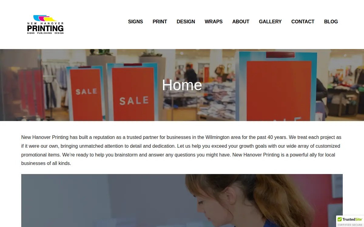 Homepage of New Hanover Printing and Publishing INC