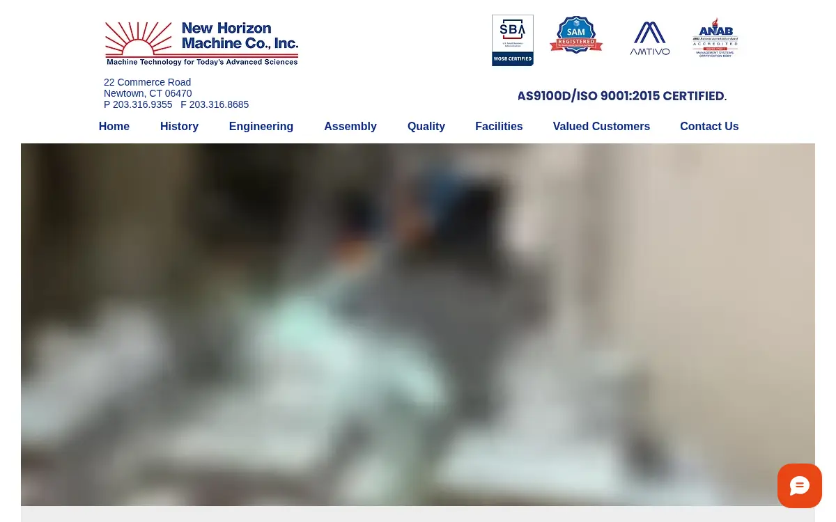 Homepage of New Horizon Machine CO INC