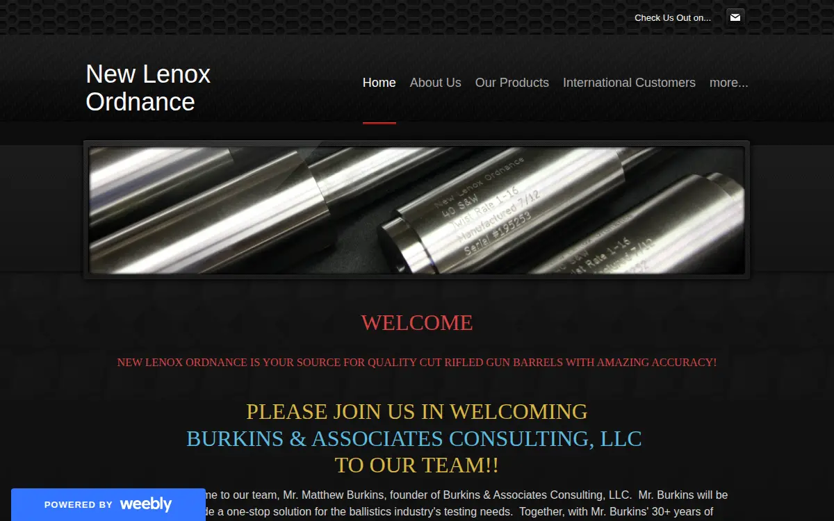 Homepage of New Lenox Machine Co., INC.