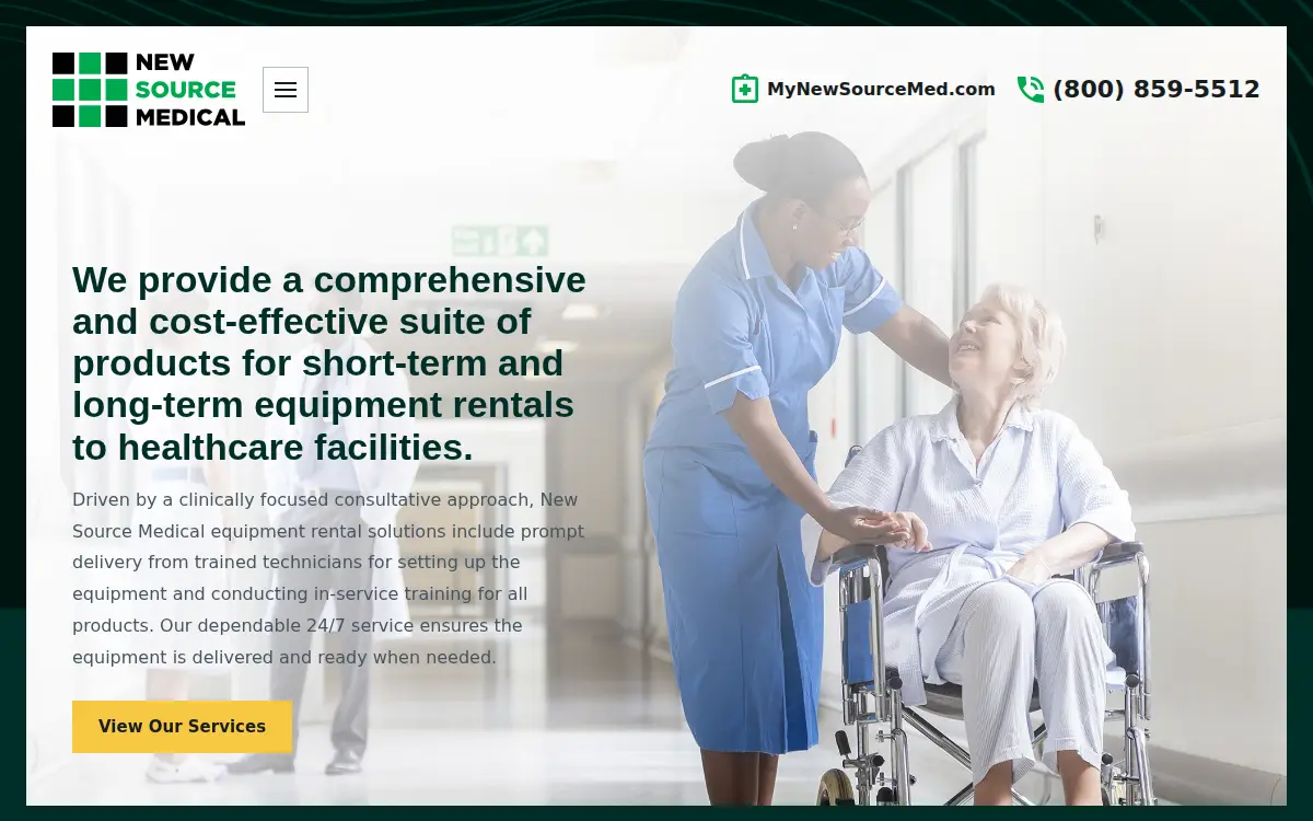 Homepage of New Source Medical, LLC
