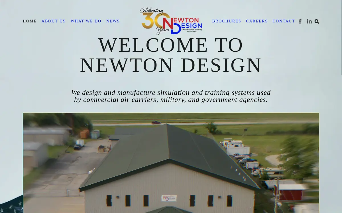 Homepage of Newton Design, LLC