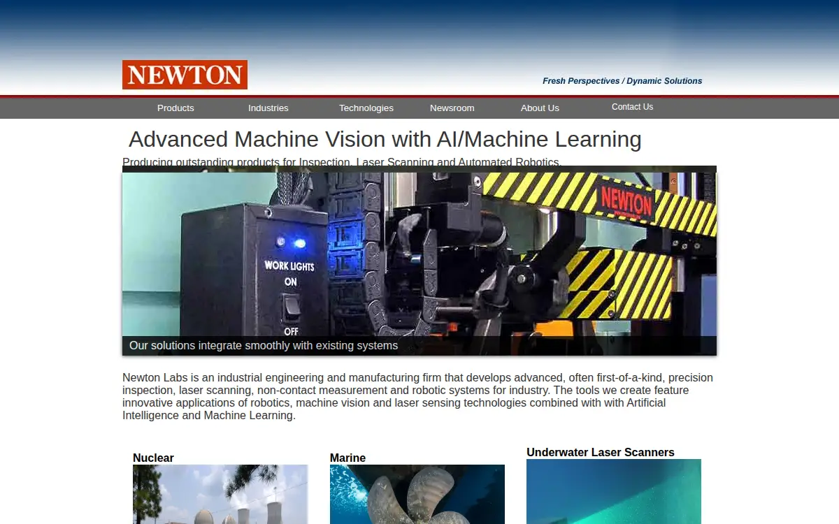 Homepage of Newton Research Labs, INC