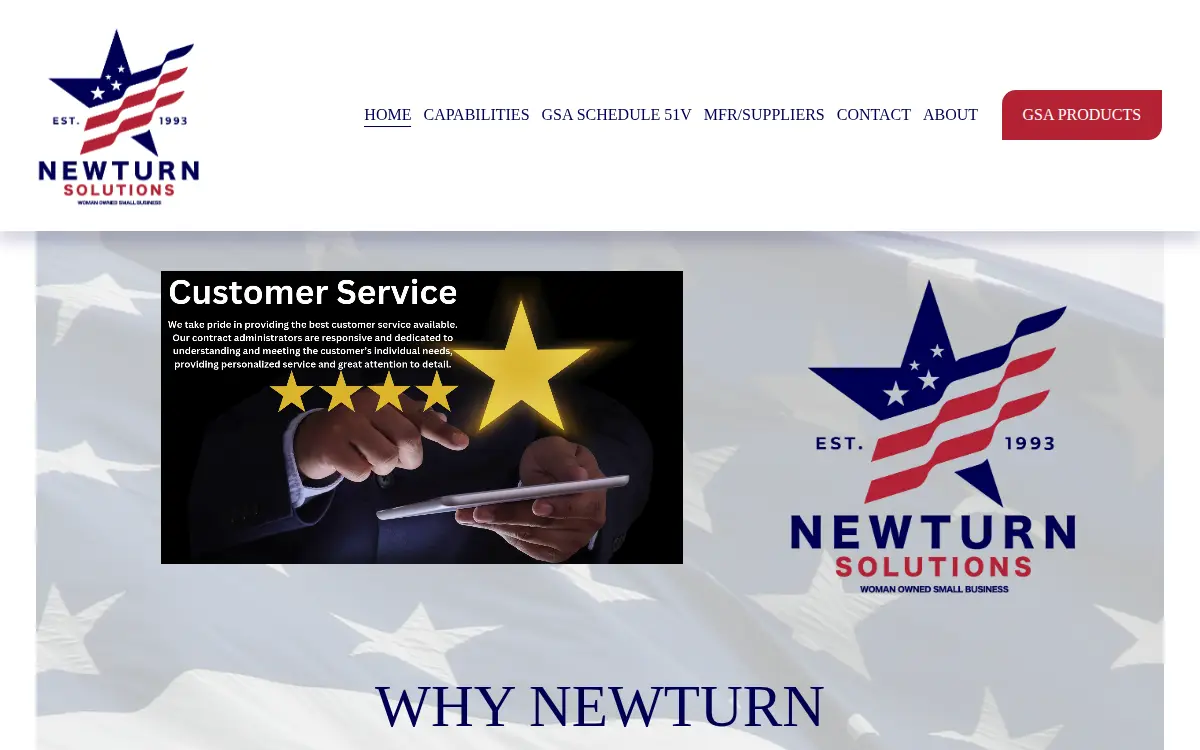 Homepage of Newturn Solutions, INC.