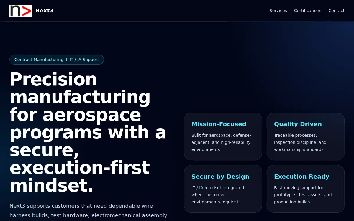 Homepage of Nextnextnext, LLC