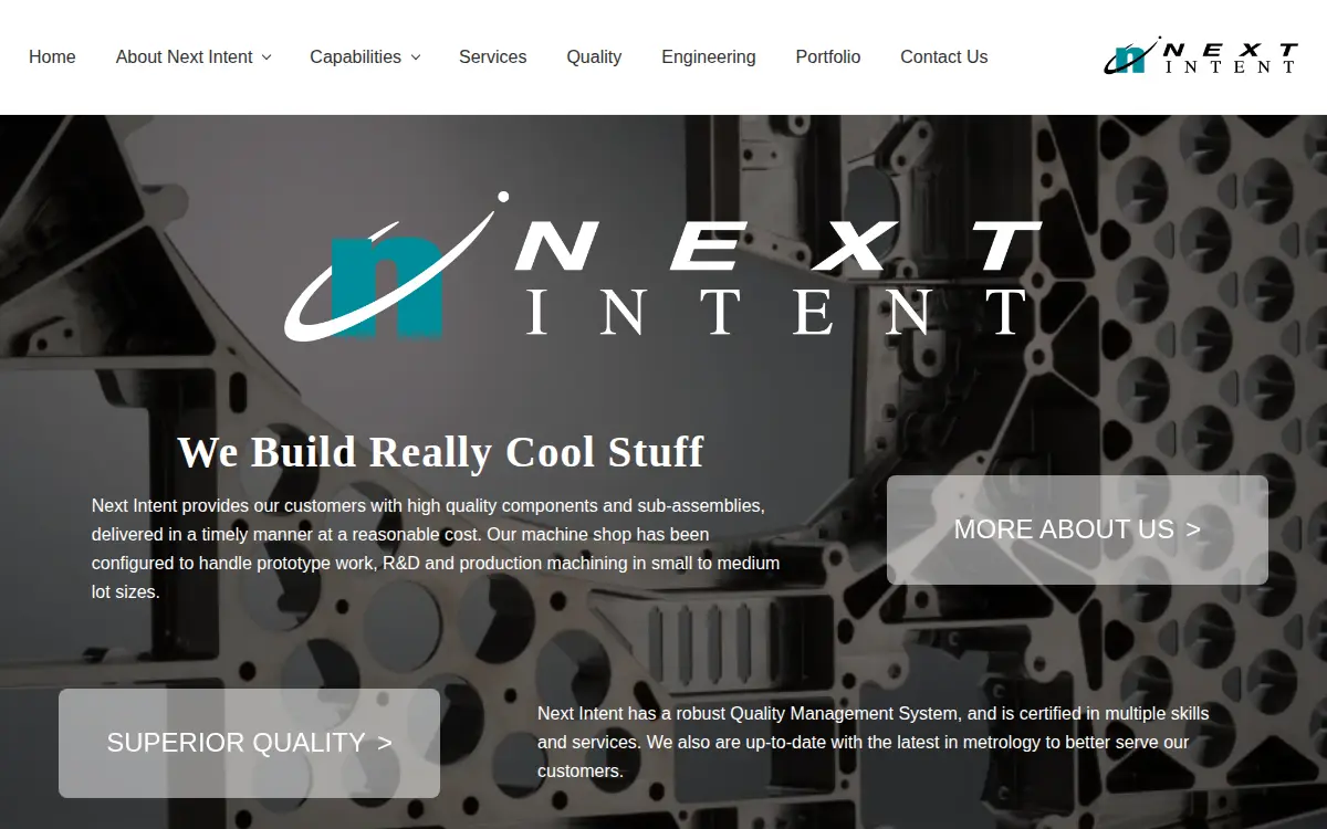 Homepage of Next Intent, INC.