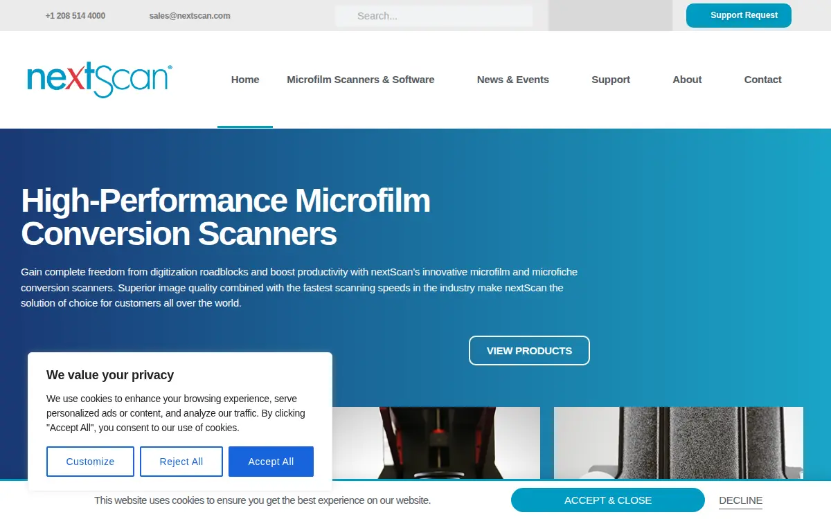 Homepage of Digital Check CORP
