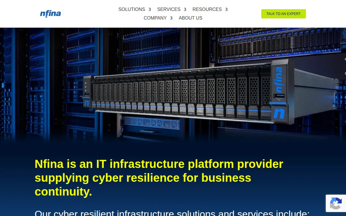 Homepage of Nfina Technologies INC