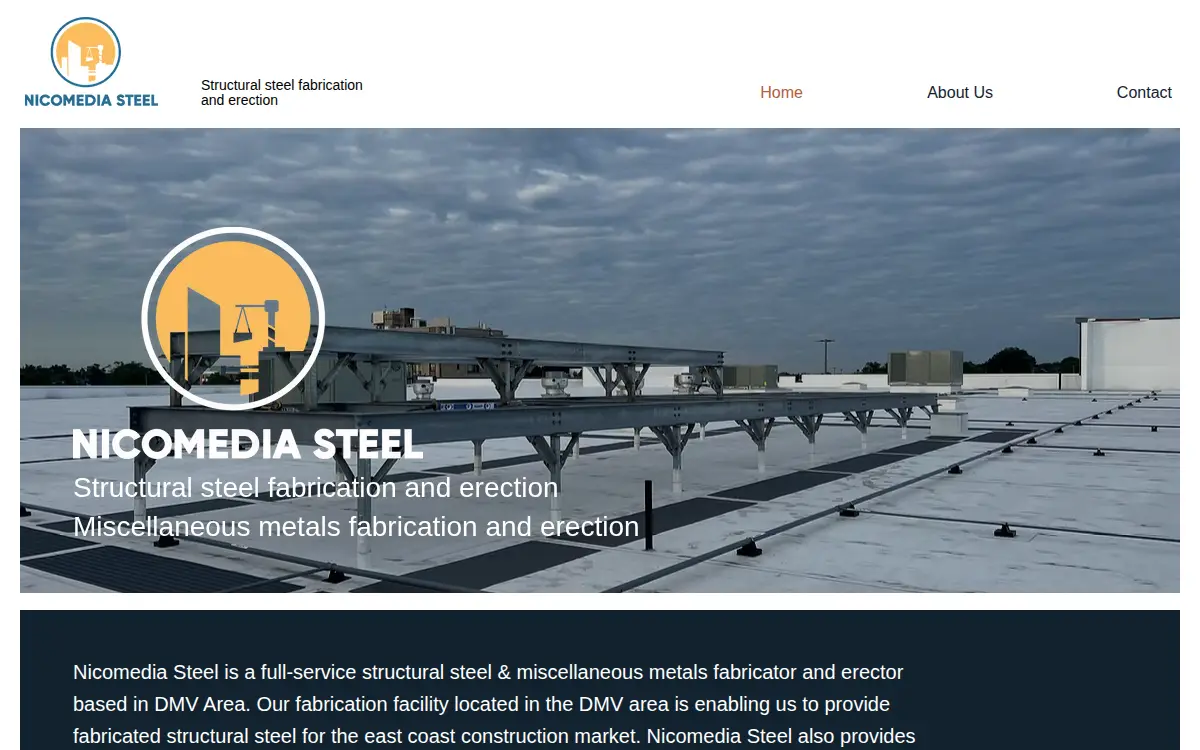 Homepage of Nicomedia Steel LLC