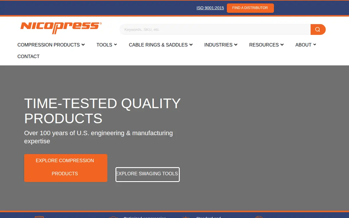 Homepage of National Telephone Supply CO