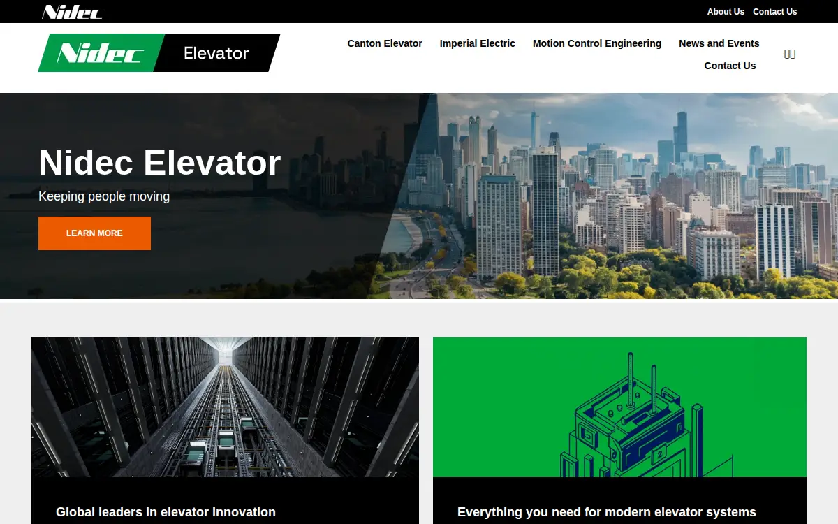Homepage of Nidec Motor CORP