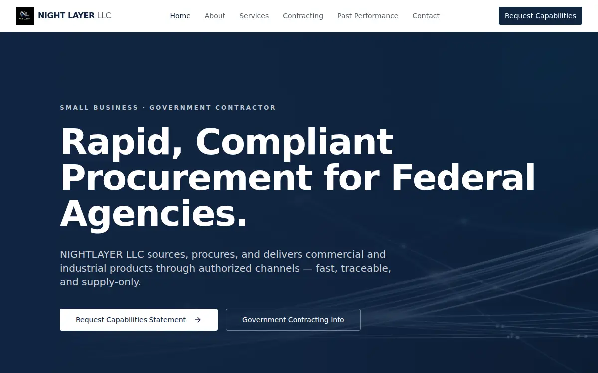 Homepage of Nightlayer LLC