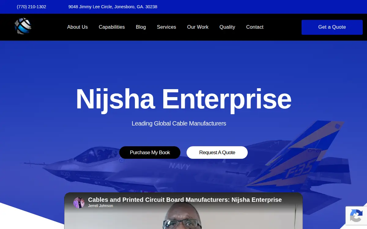 Homepage of Nijsha Enterprise INC